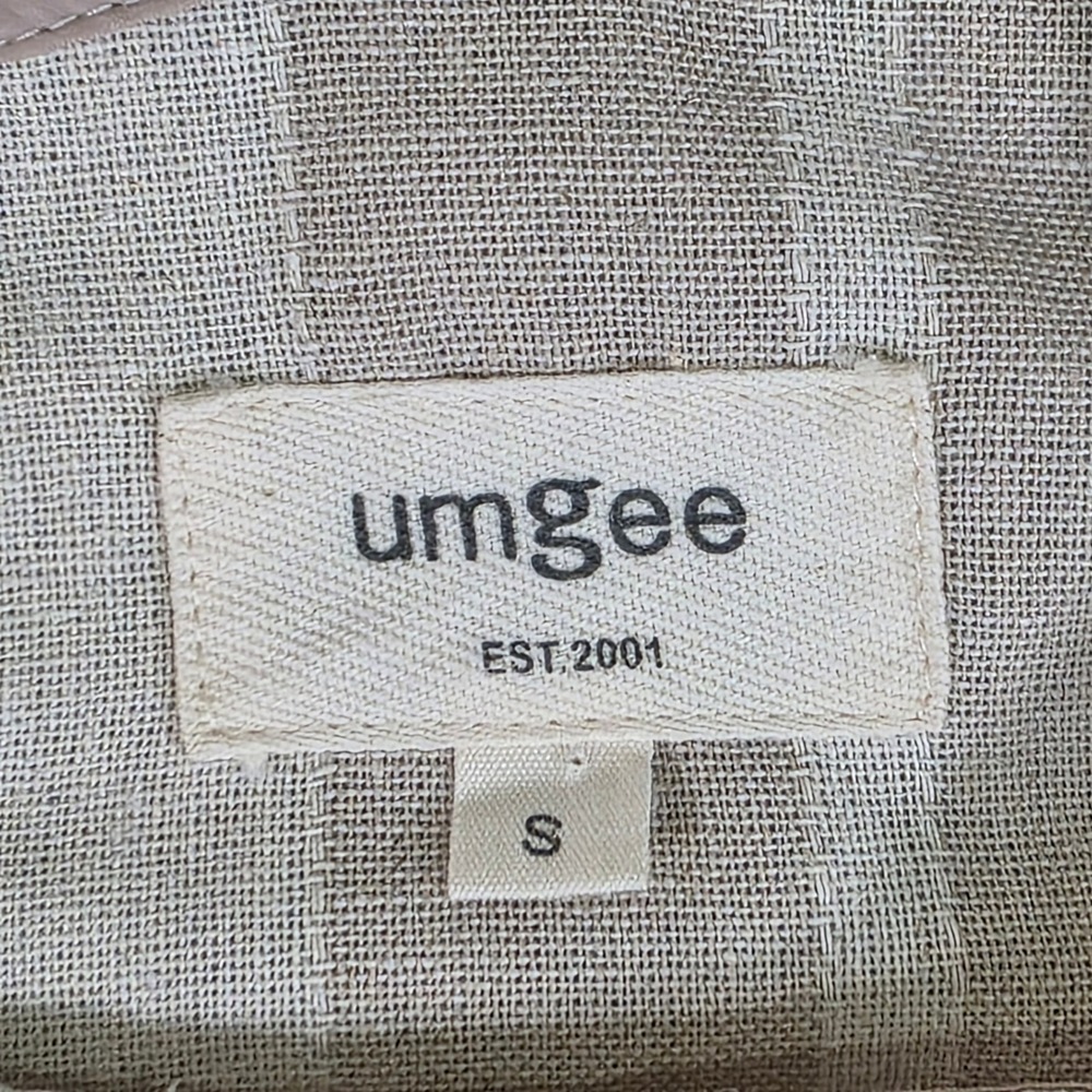 Umgee Striped Linen Blend Fringe Tank Top Small S Boho Coastal Sleeveless Blouse - Picture 3 of 6